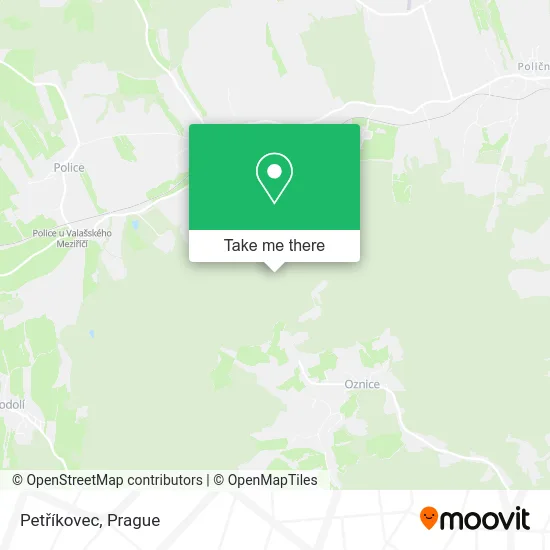 Карта Petříkovec