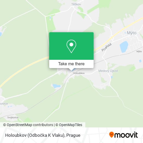 Holoubkov (Odbočka K Vlaku) map