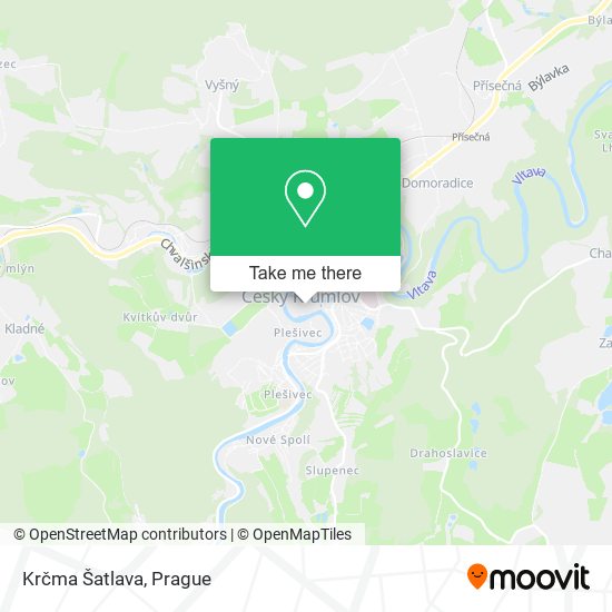 Krčma Šatlava map