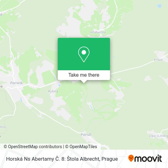 Horská Ns Abertamy Č. 8: Štola Albrecht map