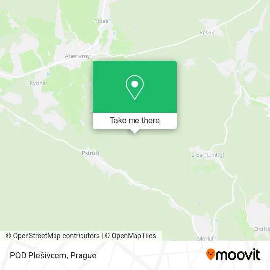 Карта POD Plešivcem