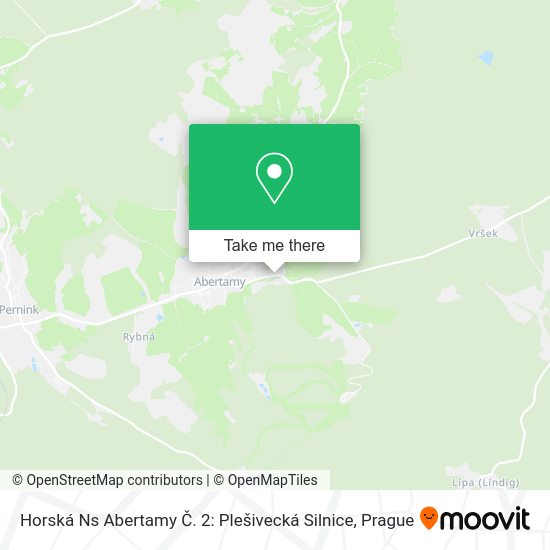 Horská Ns Abertamy Č. 2: Plešivecká Silnice map