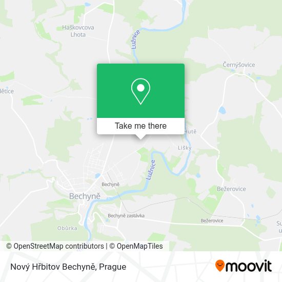 Nový Hřbitov Bechyně map