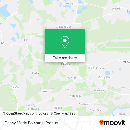 Panny Marie Bolestné map