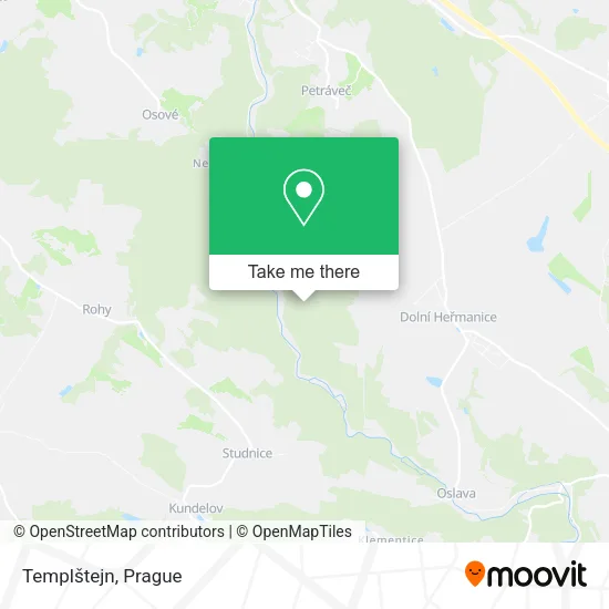 Карта Templštejn