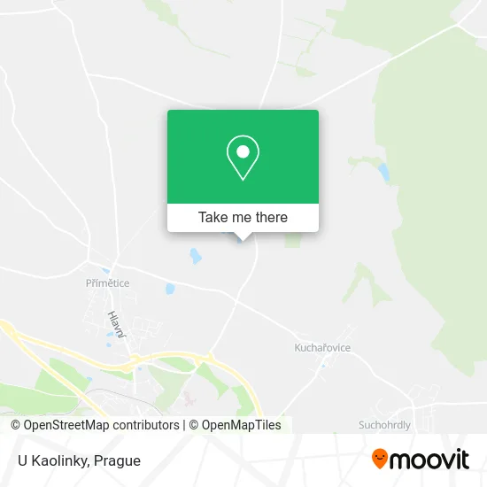 Карта U Kaolinky