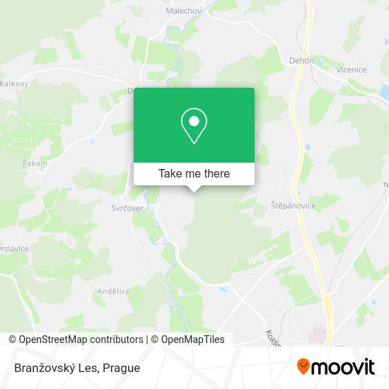 Branžovský Les map