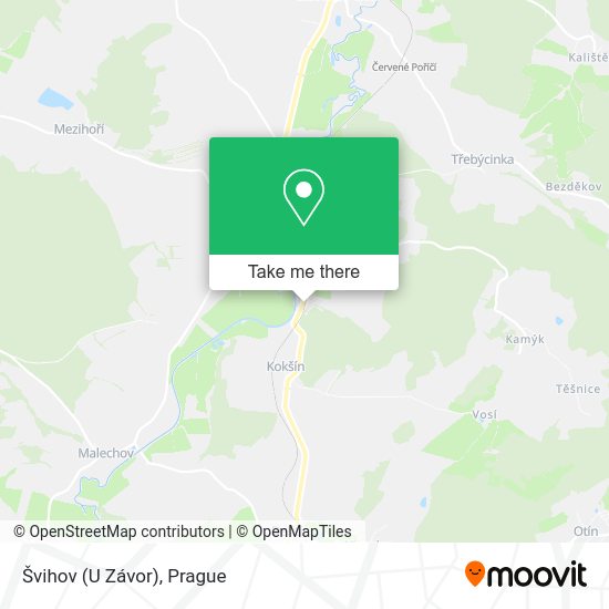 Карта Švihov (U Závor)