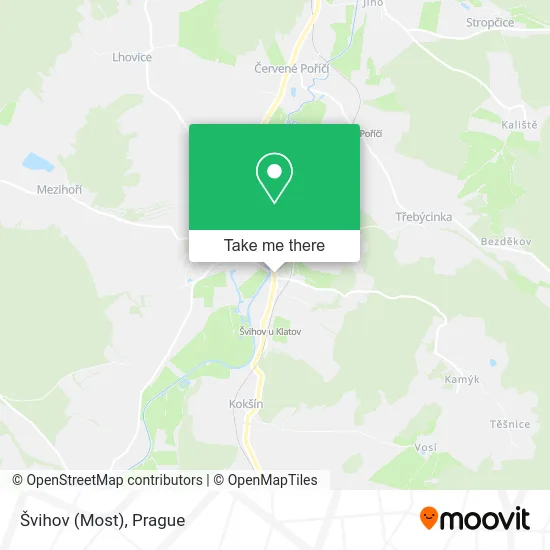 Švihov (Most) map