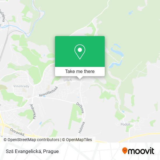 Szš Evangelická map