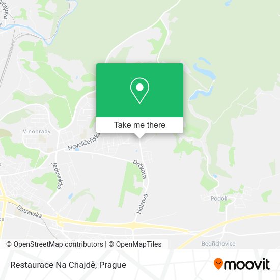 Restaurace Na Chajdě map