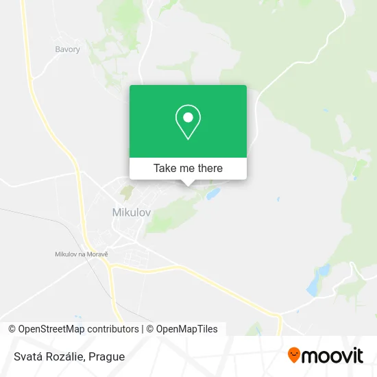 Карта Svatá Rozálie