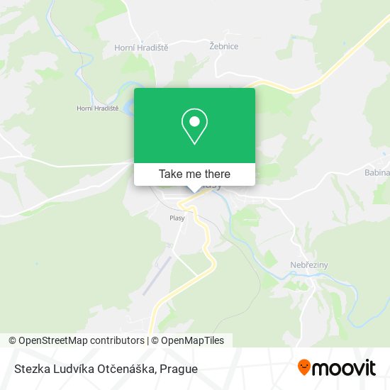 Stezka Ludvíka Otčenáška map