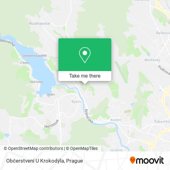 Občerstvení U Krokodýla map