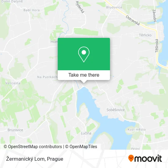 Žermanický Lom map