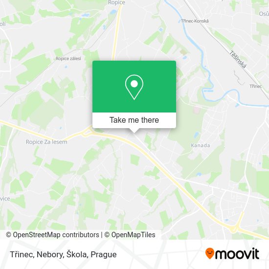 Třinec, Nebory, Škola map