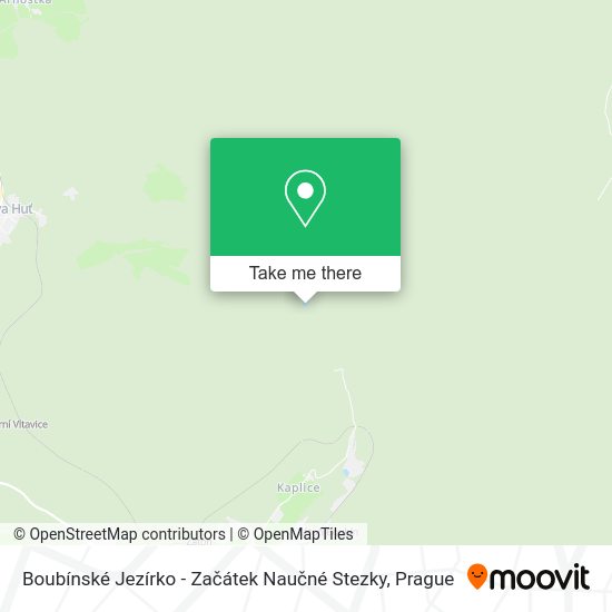 Boubínské Jezírko - Začátek Naučné Stezky map