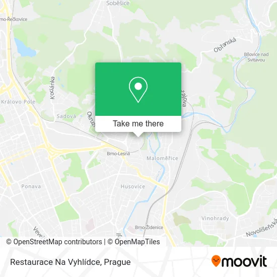 Карта Restaurace Na Vyhlídce