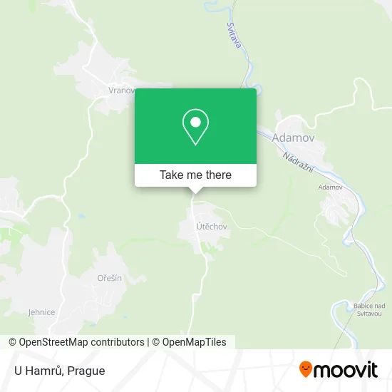 Карта U Hamrů