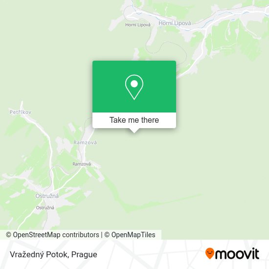 Vražedný Potok map