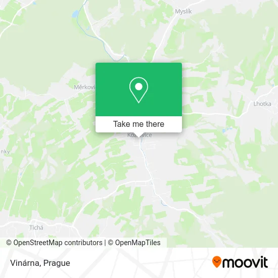 Карта Vinárna