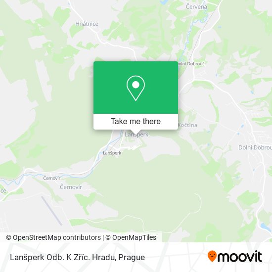 Lanšperk Odb. K Zříc. Hradu map