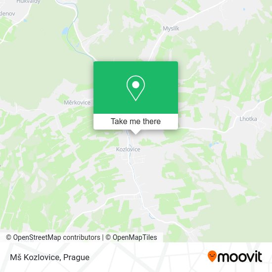 Карта Mš Kozlovice