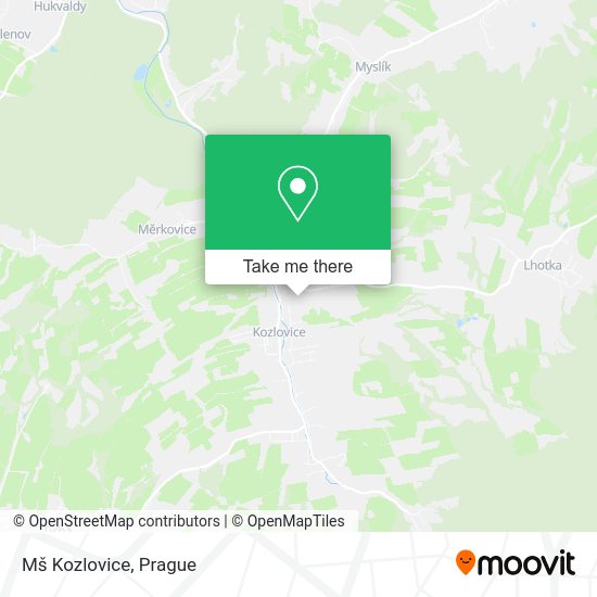 Карта Mš Kozlovice