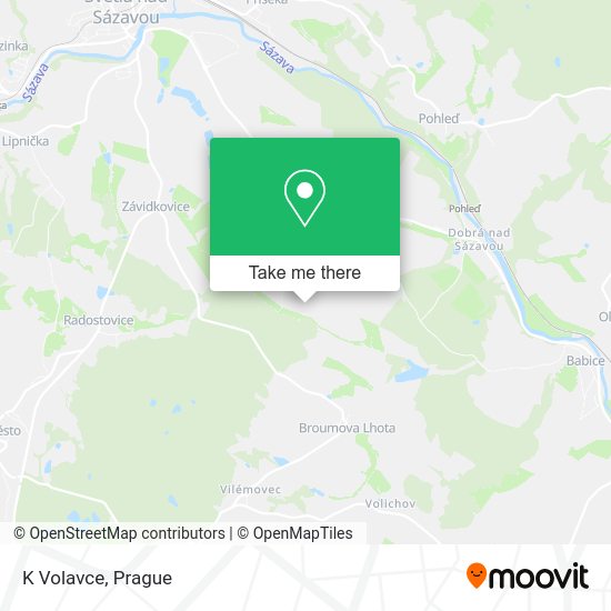 Карта K Volavce
