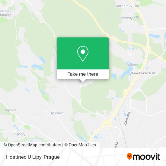 Карта Hostinec U Lípy