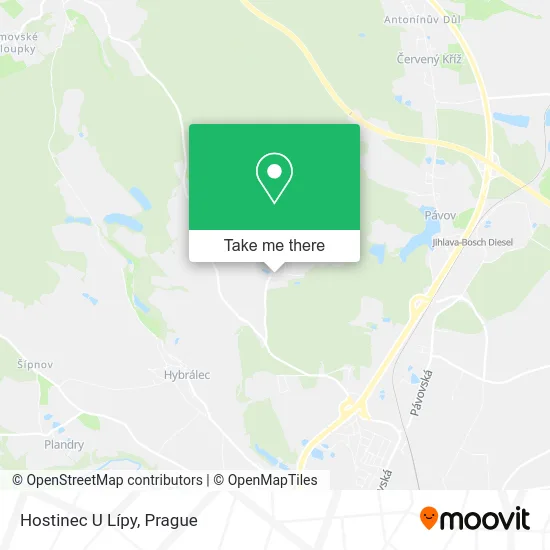 Карта Hostinec U Lípy