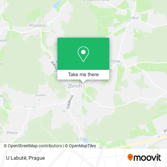 Карта U Labutě