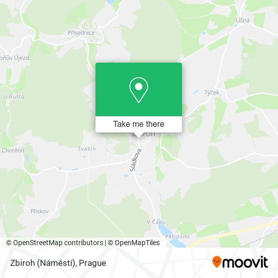 Zbiroh (Náměstí) map