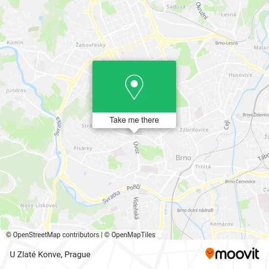 Карта U Zlaté Konve