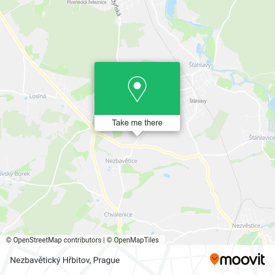 Nezbavětický Hřbitov map