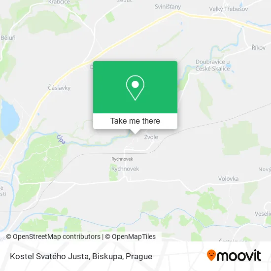 Карта Kostel Svatého Justa, Biskupa