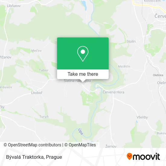 Карта Bývalá Traktorka