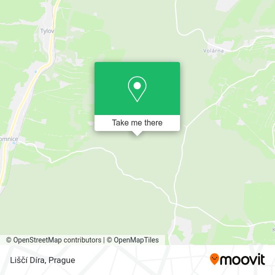 Liščí Díra map