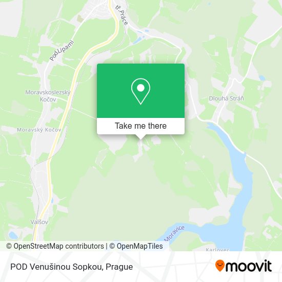 POD Venušinou Sopkou map