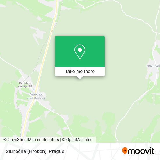 Slunečná (Hřeben) map