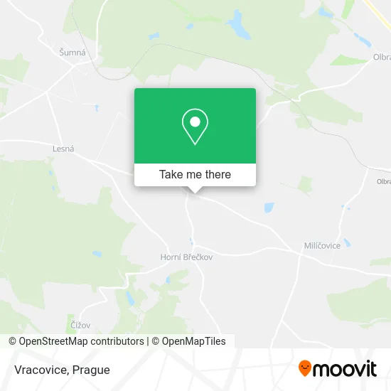 Карта Vracovice