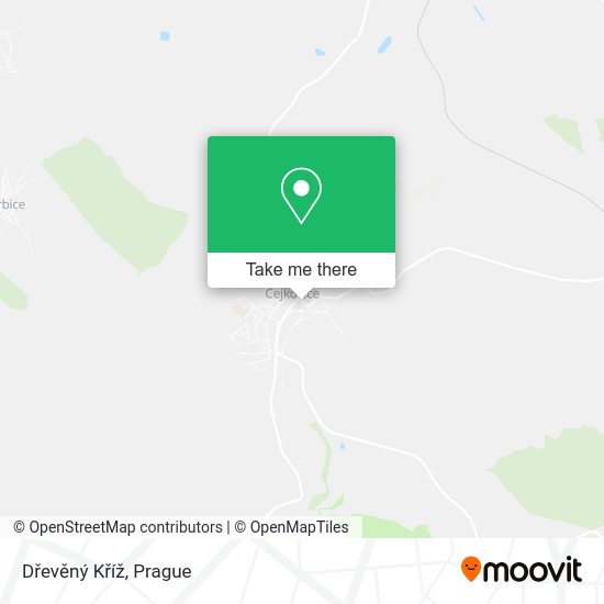 Dřevěný Kříž map
