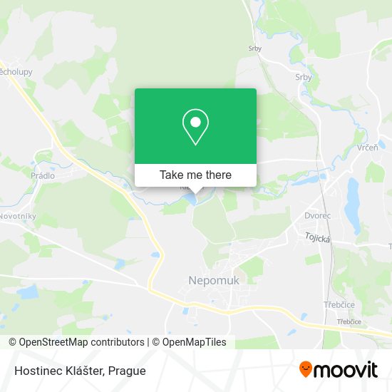 Hostinec Klášter map