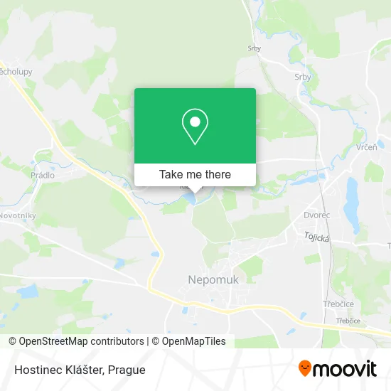 Карта Hostinec Klášter