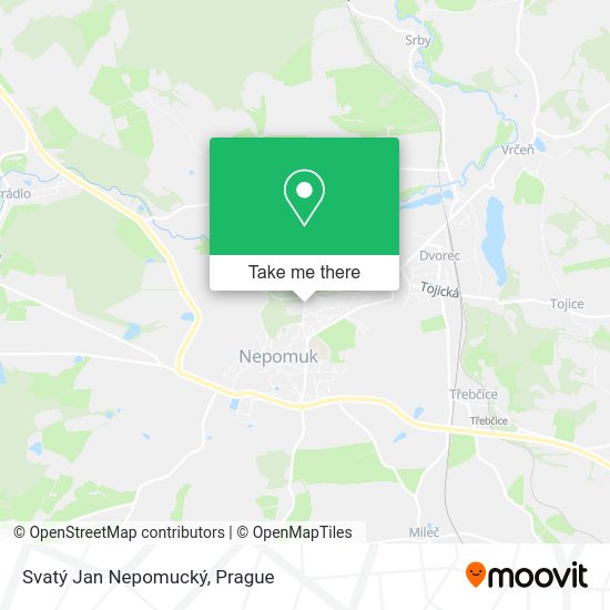Svatý Jan Nepomucký map