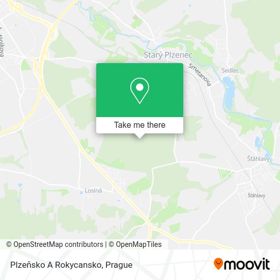 Plzeňsko A Rokycansko map