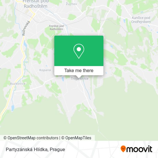 Partyzánská Hlídka map