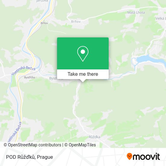 POD Růžďků map