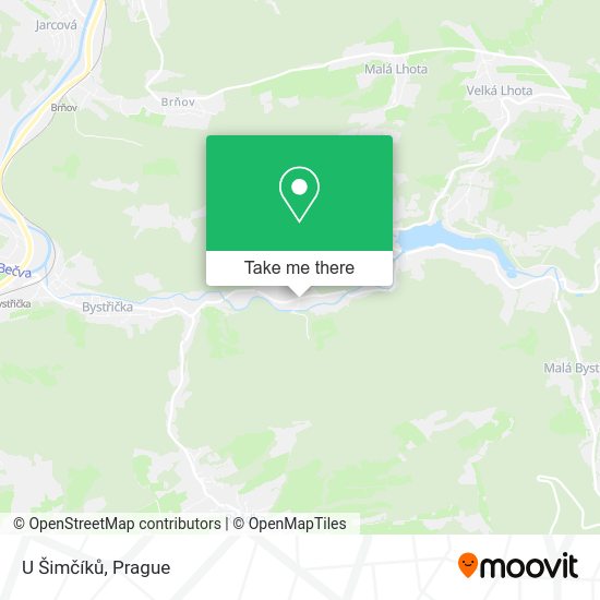 U Šimčíků map