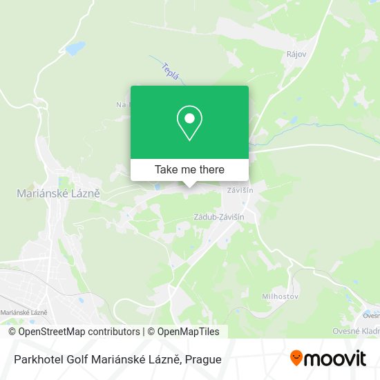 Parkhotel Golf Mariánské Lázně map